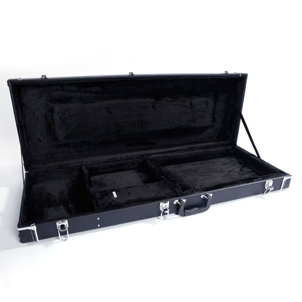 new electric guitar square piano case high-grade black fine grain leather box with accessories storage compartment
new electric guitar square piano case high-grade black fine grain leather box with accessories storage compartment