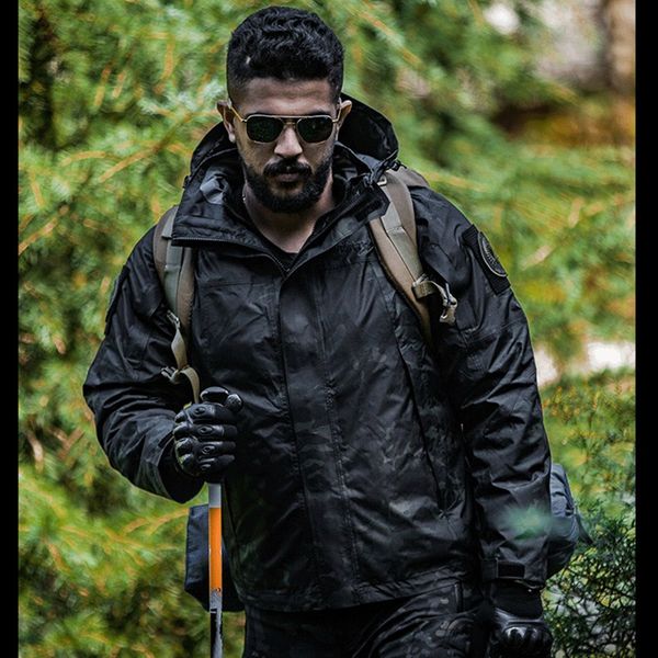 outdoor waterproof soft shell fleece jacket hunting windbreaker ski warm coat hiking rain camping fishing tactical clothing men, Blue;black
outdoor waterproof soft shell fleece jacket hunting windbreaker ski warm coat hiking rain camping fishing tactical clothing men, Blue;black