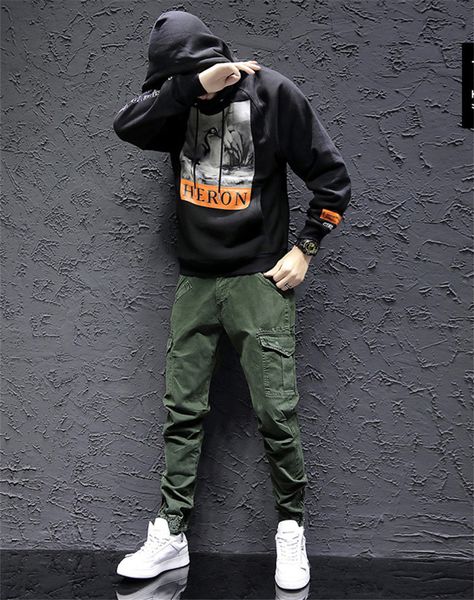 mens cargo pants solid color more pockets summer high street fashion mens trousers designer hip hop skateboard leggings, Black
mens cargo pants solid color more pockets summer high street fashion mens trousers designer hip hop skateboard leggings, Black