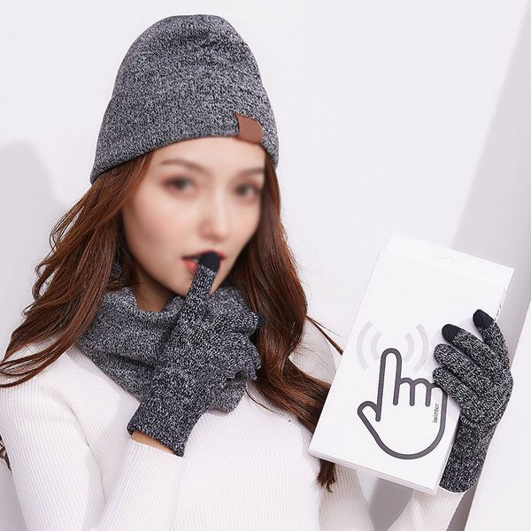 3шт / набор winter beanie шарф перчатки набор вязать череп cap бесконечность шарфы сенсорный экран рукавицы, Blue;gray
3шт / набор winter beanie шарф перчатки набор вязать череп cap бесконечность шарфы сенсорный экран рукавицы, Blue;gray