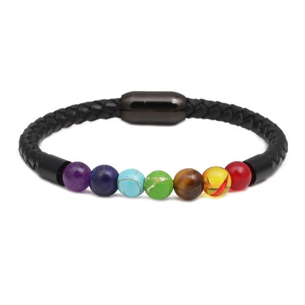 7 chakra lava rock bracelet healing balancing genuine leather bracelets with magnetic clasp tiger eye howlite for men, Golden;silver
7 chakra lava rock bracelet healing balancing genuine leather bracelets with magnetic clasp tiger eye howlite for men, Golden;silver