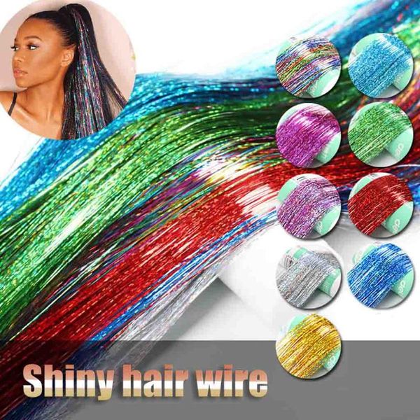 seamless hair extension silk tinsel sparkle hair highlights party extensions holographic glitter colorful laser silk#0609y30, Brown
seamless hair extension silk tinsel sparkle hair highlights party extensions holographic glitter colorful laser silk#0609y30, Brown
