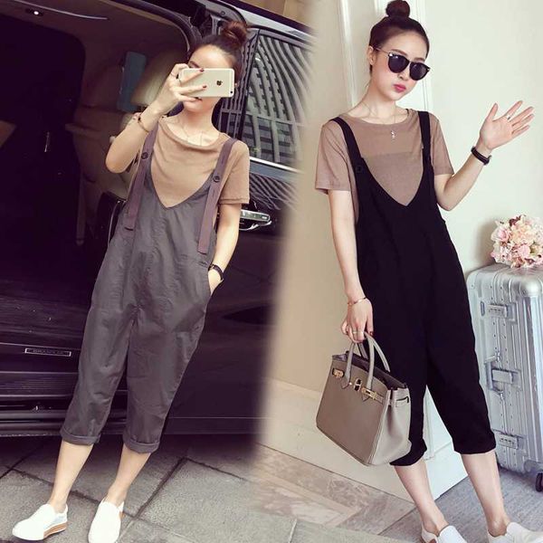 suit summer woman fashion short sleeve loose t-shirt wide leg rompers plus size casual two-piece set (tshirt+overalls) wx61, White
suit summer woman fashion short sleeve loose t-shirt wide leg rompers plus size casual two-piece set (tshirt+overalls) wx61, White