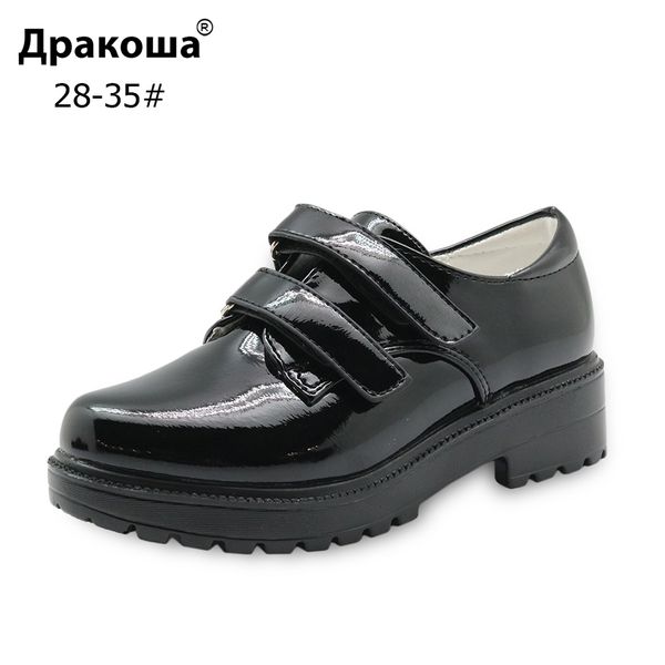 apakowa little girls patent leather wedding formal dress shoes kids hook and loop pointed head square heel school uniform shoes, Black;grey
apakowa little girls patent leather wedding formal dress shoes kids hook and loop pointed head square heel school uniform shoes, Black;grey