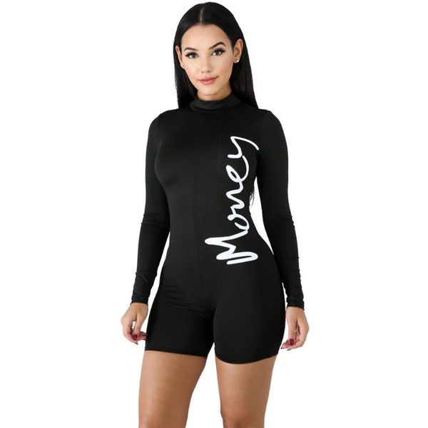 fashion women short jumpsuit long sleeve letter print rompers women jumpsuit club slim playsuits, Black;white
fashion women short jumpsuit long sleeve letter print rompers women jumpsuit club slim playsuits, Black;white