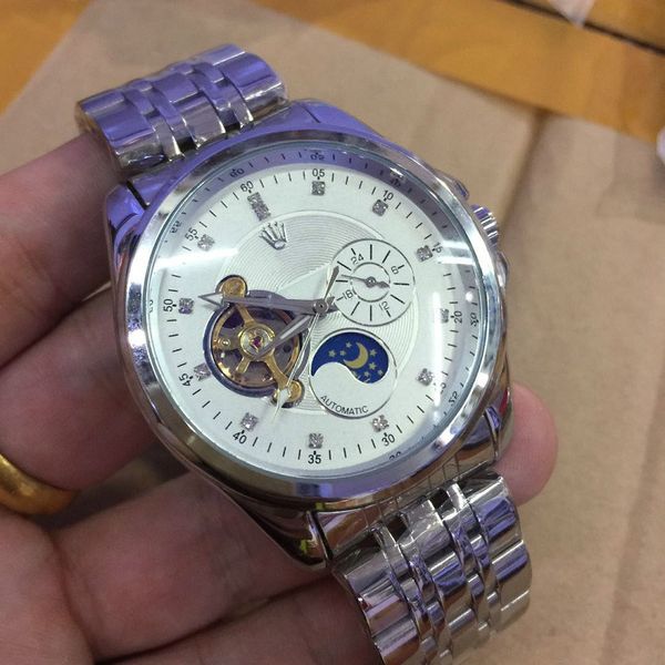 Top aaa man Swiss luxury watch mens watches diamond watch Tourbillon siliver gold stainless steel Automatic Mechanical Self-wind clock
Top aaa man Swiss luxury watch mens watches diamond watch Tourbillon siliver gold stainless steel Automatic Mechanical Self-wind clock