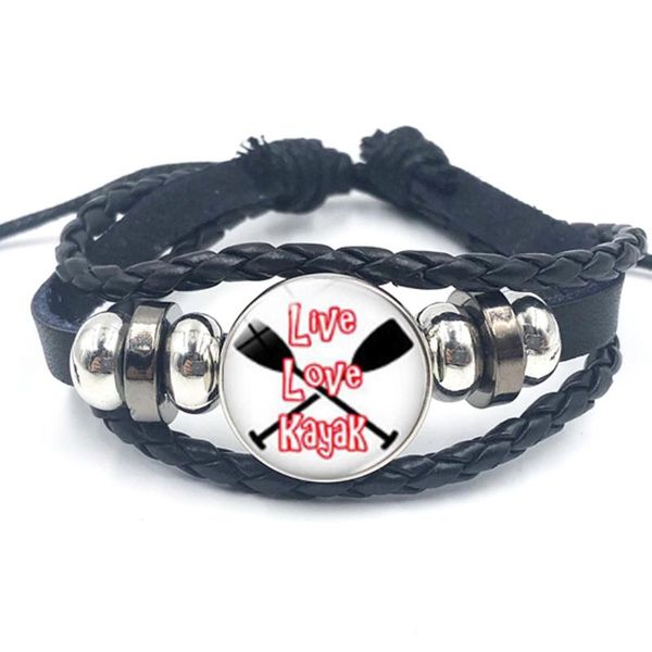 kayak lovers gift diy multi-layer woven leather bracelet water sports glass cabochon bracelet, Golden;silver
kayak lovers gift diy multi-layer woven leather bracelet water sports glass cabochon bracelet, Golden;silver
