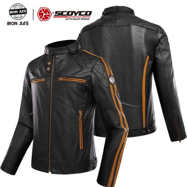 scoyco retro cowhide leather motorcycle jacket moto jaqueta motoqueiro blouson moto homme clothing armor vintage touring jackets
scoyco retro cowhide leather motorcycle jacket moto jaqueta motoqueiro blouson moto homme clothing armor vintage touring jackets
