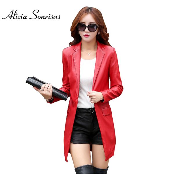 plus size 4xl 5xl women long red leather jacket washed pu jackets one button ol veste en cuir femme as6607, Black
plus size 4xl 5xl women long red leather jacket washed pu jackets one button ol veste en cuir femme as6607, Black