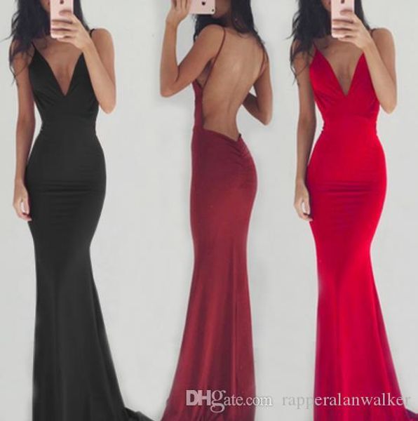 womens party designer evening maxi dresses solid color backless style female clothing spaghetti strap v neck casual apparel, White;black
womens party designer evening maxi dresses solid color backless style female clothing spaghetti strap v neck casual apparel, White;black