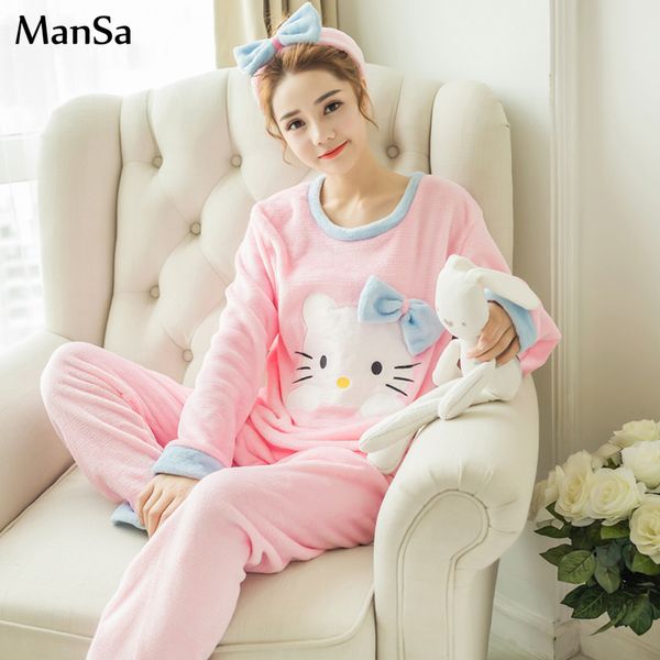 winter thick warm flannel elegant ladies sleepwear pink cute pajamas women cartoon pajama set coral fleece pijama mujer homewear, Blue;gray
winter thick warm flannel elegant ladies sleepwear pink cute pajamas women cartoon pajama set coral fleece pijama mujer homewear, Blue;gray