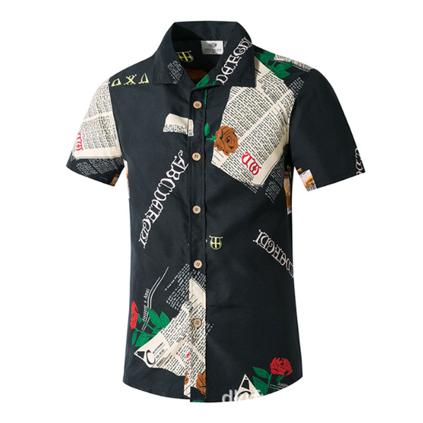 2019 new summer mens short sleeve beach hawaiian shirts elegant casual floral shirts regular plus size 5xl mens clothing fashion, White;black
2019 new summer mens short sleeve beach hawaiian shirts elegant casual floral shirts regular plus size 5xl mens clothing fashion, White;black