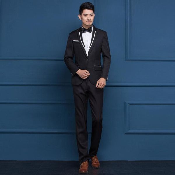 jacket+pant) new men suits classic slim wedding groom tuxedos men's single breasted blazer suit korean costumes, White;black
jacket+pant) new men suits classic slim wedding groom tuxedos men's single breasted blazer suit korean costumes, White;black
