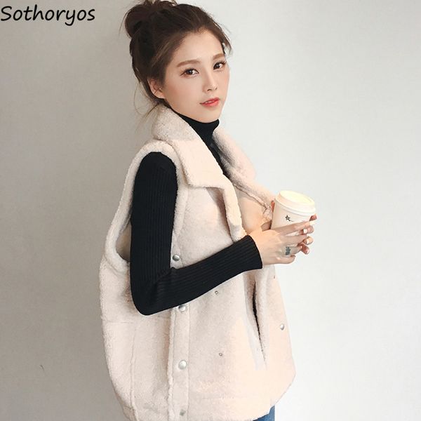 vests women 2018 winter fluffy loose sleeveless womens open stitch turn-down collar solid leisure cotton warm soft ladies vest, Black;white
vests women 2018 winter fluffy loose sleeveless womens open stitch turn-down collar solid leisure cotton warm soft ladies vest, Black;white