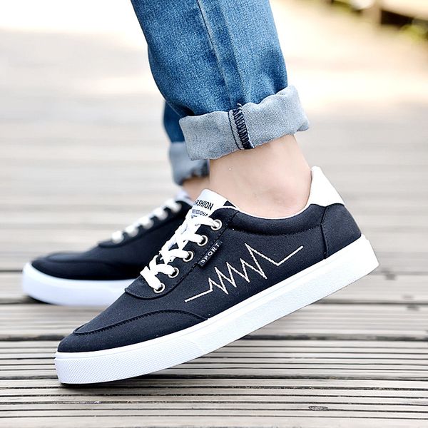 lzj 2018 new arrival spring summer comfortable casual shoes mens canvas shoes for men lace-up brand fashion flat loafers shoe, Black
lzj 2018 new arrival spring summer comfortable casual shoes mens canvas shoes for men lace-up brand fashion flat loafers shoe, Black