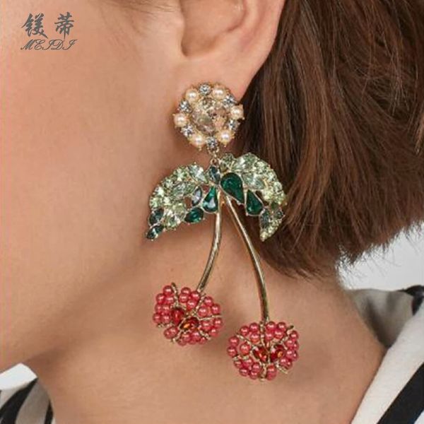 cherry diamonds dangle earrings for women luxury pearls crystal chandelier earring plant fruit fashion ear jewelry gifts for girlfriend, Silver
cherry diamonds dangle earrings for women luxury pearls crystal chandelier earring plant fruit fashion ear jewelry gifts for girlfriend, Silver