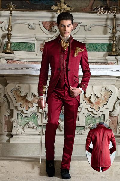 new long pattern вышивают groomsmen мандарин отворотом groom tuxedos мужские костюмы свадебные / пром / dinner best man blazer (куртка + шта, Black;gray
new long pattern вышивают groomsmen мандарин отворотом groom tuxedos мужские костюмы свадебные / пром / dinner best man blazer (куртка + шта, Black;gray