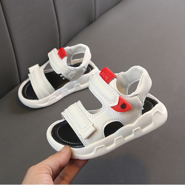 summer children sandals for boys girls beach shoes sports kids white leather sandals fashion soft bottom non-slip toddler shoes, Black;red
summer children sandals for boys girls beach shoes sports kids white leather sandals fashion soft bottom non-slip toddler shoes, Black;red
