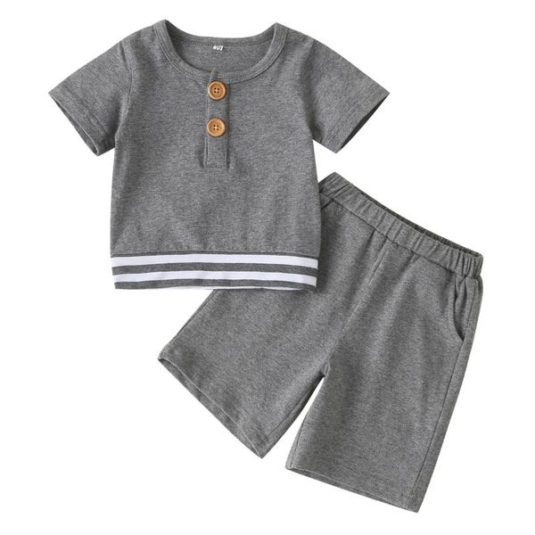 handsome boys short sleeve solid pullover t-shirts solid short pants kids baby boy clothing toddler clothes set 2pcs 0-24m, White 
handsome boys short sleeve solid pullover t-shirts solid short pants kids baby boy clothing toddler clothes set 2pcs 0-24m, White