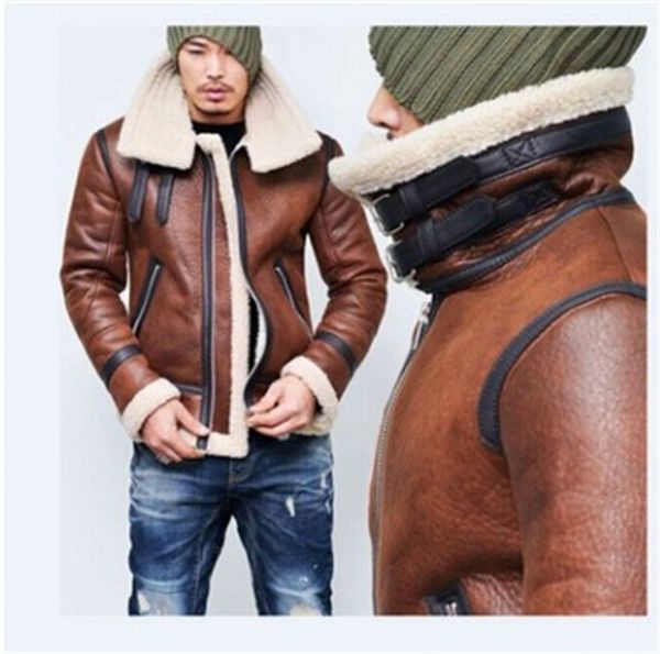 men's jackets fashion men winter faux leather long sleeve males brand clothing high-quality thick warm pu coats, Black;brown
men's jackets fashion men winter faux leather long sleeve males brand clothing high-quality thick warm pu coats, Black;brown