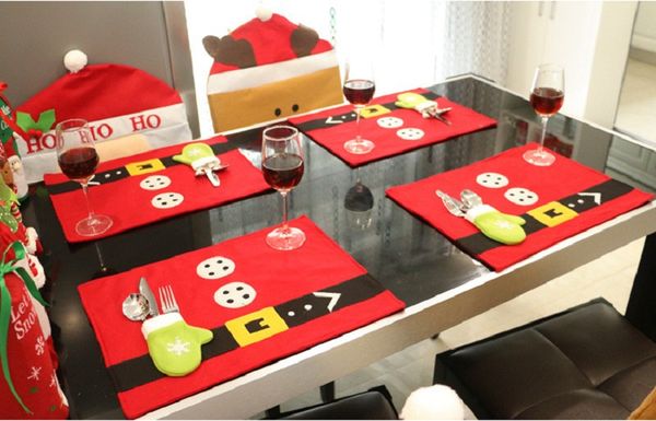 christmas table mat with knife and fork bag placemat cloth pad for dining table set home decor xmas gifts
christmas table mat with knife and fork bag placemat cloth pad for dining table set home decor xmas gifts