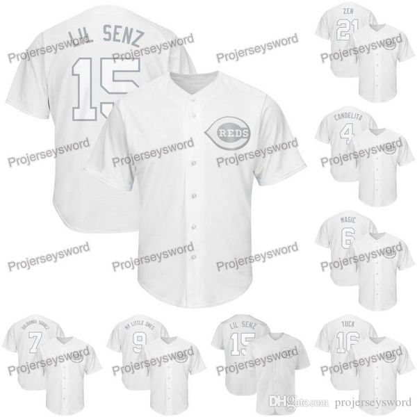 Cincinnati Nick Senzel 2019 Players Weekend Reds Jersey Joey Votto Jose Iglesias Phillip Ervin Eugenio Suarez Jose Peraza Tucker Barnhart
Cincinnati Nick Senzel 2019 Players Weekend Reds Jersey Joey Votto Jose Iglesias Phillip Ervin Eugenio Suarez Jose Peraza Tucker Barnhart