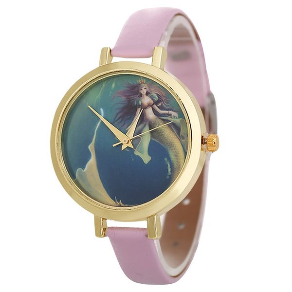 big roung dial women leather narrow strap quartz watch wrist mermaid band fashion classic design for girls valentine gifts, Slivery;brown
big roung dial women leather narrow strap quartz watch wrist mermaid band fashion classic design for girls valentine gifts, Slivery;brown