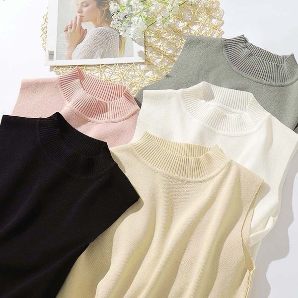 sleeveless ice silk women sweater female vest slim solid color base short knit thin pullovers qq011, White;black
sleeveless ice silk women sweater female vest slim solid color base short knit thin pullovers qq011, White;black