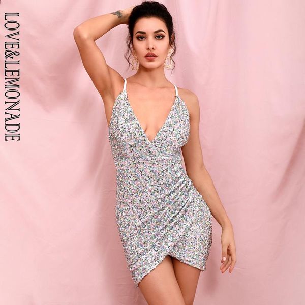 love & lemonade silver deep v-neck open back cross stretch sequin bodycon party mini dress lm82396, Black;gray
love & lemonade silver deep v-neck open back cross stretch sequin bodycon party mini dress lm82396, Black;gray