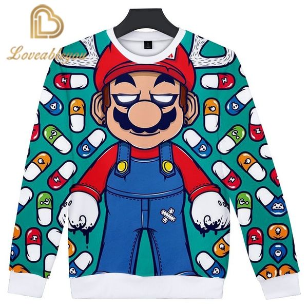 mario men's long sleeve sweatshirt 3d print sweatshirt men's casual brand clothing hoodie street wear pullover, Black
mario men's long sleeve sweatshirt 3d print sweatshirt men's casual brand clothing hoodie street wear pullover, Black