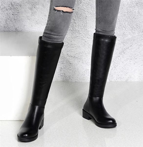black retro plus size knee high boots women classic autumn low heels chaussure para women
black retro plus size knee high boots women classic autumn low heels chaussure para women