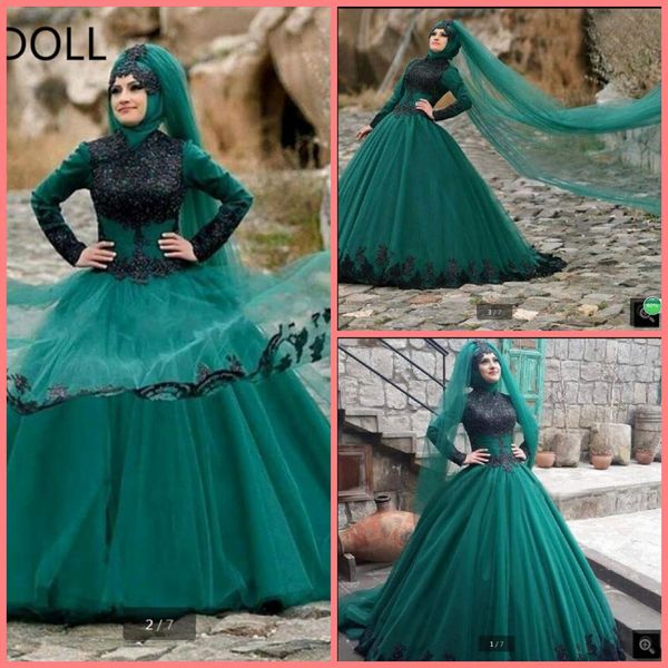 vestido de festa 2019 ball gown high neckline princess lace appliques prom dresses modest muslim women long sleeve beaded prom gowns on sale, Black
vestido de festa 2019 ball gown high neckline princess lace appliques prom dresses modest muslim women long sleeve beaded prom gowns on sale, Black