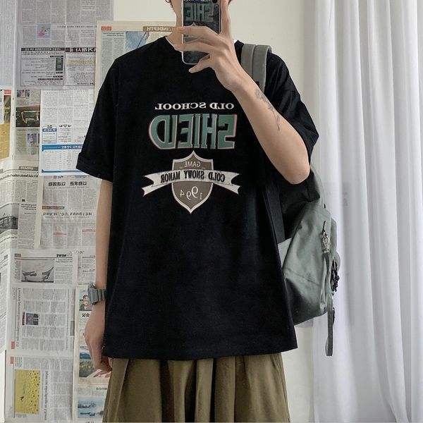 2020 summer new youth popular printing loose large size short sleeve t-shirt fashion casual wild round neck pullover m-5xl, White;black
2020 summer new youth popular printing loose large size short sleeve t-shirt fashion casual wild round neck pullover m-5xl, White;black
