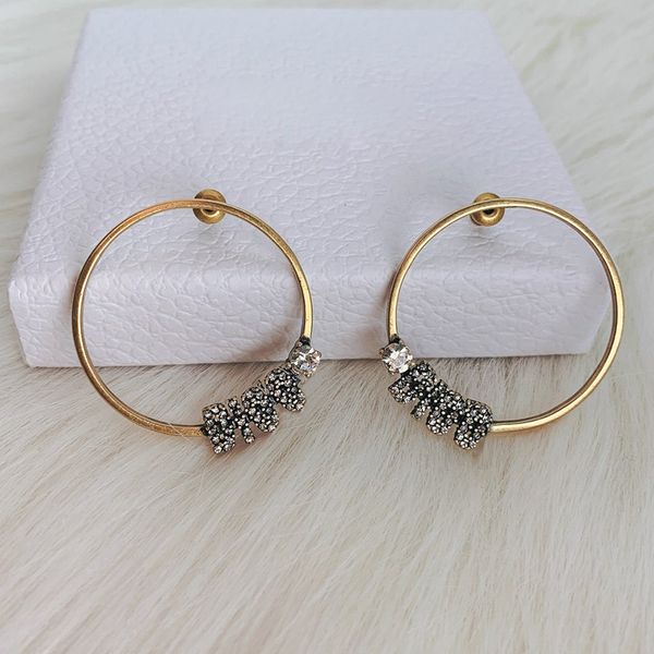 c2002 golden letter-inlaid earrings boho style luxury round earrings women's silver needle geometric fringe fashion accessories, Golden;silver
c2002 golden letter-inlaid earrings boho style luxury round earrings women's silver needle geometric fringe fashion accessories, Golden;silver
