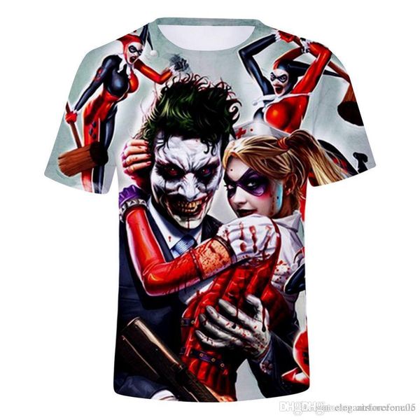 3d clown print mens designer loose breathable cotton tshirt contrast color crew neck casual mens tees, White;black
3d clown print mens designer loose breathable cotton tshirt contrast color crew neck casual mens tees, White;black