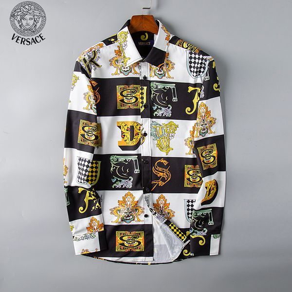 Luxury Mens Designer Long Sleeve Shirts Firmate Business Dress Shirts Fashion Casual Brand Shirt Print Slim Shirt Homme Button Up Tops 150
Luxury Mens Designer Long Sleeve Shirts Firmate Business Dress Shirts Fashion Casual Brand Shirt Print Slim Shirt Homme Button Up Tops 150