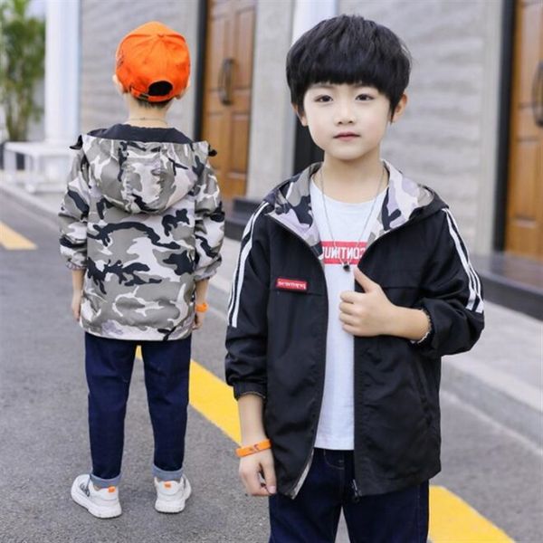 New Boys Jackets Double-side Wear Coat For Spring Autumn Kids Children Outerwear Windbreaker Camouflage Clothing Coats, Black
New Boys Jackets Double-side Wear Coat For Spring Autumn Kids Children Outerwear Windbreaker Camouflage Clothing Coats, Black