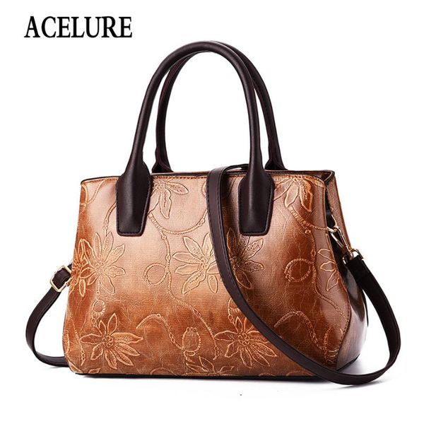 acelure leather shoulder bag retro female tote bag flower embossed handbag ladies messenger bolsos mujer
acelure leather shoulder bag retro female tote bag flower embossed handbag ladies messenger bolsos mujer