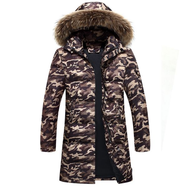 winter thickening down coat camouflage down jacket long coat for men casual hooded fur collar white duck coats m-4xl, Black
winter thickening down coat camouflage down jacket long coat for men casual hooded fur collar white duck coats m-4xl, Black