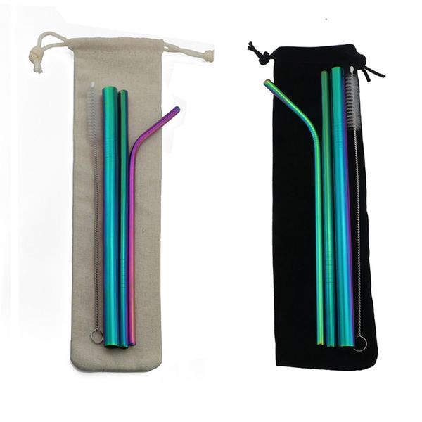5pcs colorful reusable drinking straws 304 stainless steel metal straw bag with cleaner brush travel school portable bar party
5pcs colorful reusable drinking straws 304 stainless steel metal straw bag with cleaner brush travel school portable bar party