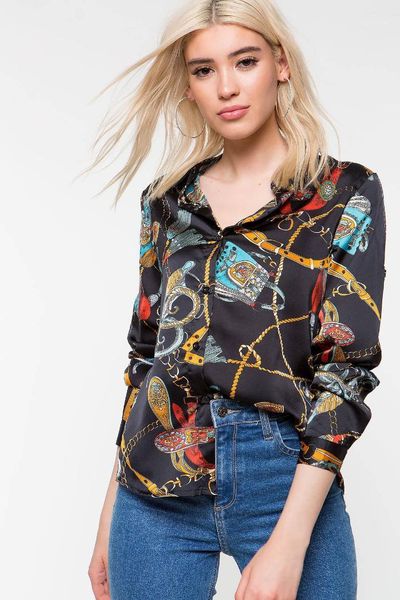 blouses new autumn fashion luxury designer shirts long sleeve shirt women chemise spring printed single breast, White
blouses new autumn fashion luxury designer shirts long sleeve shirt women chemise spring printed single breast, White