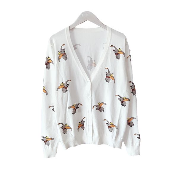 four color 2019 summer womens clothes new long sleeve v-neck knit air conditioning shirt coat printing small flying elephant size s-l, White
four color 2019 summer womens clothes new long sleeve v-neck knit air conditioning shirt coat printing small flying elephant size s-l, White