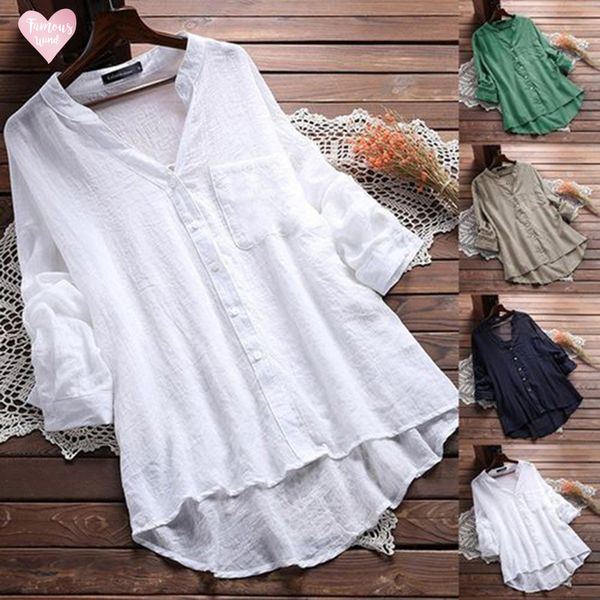 blouses long sleeve v neck womens blouse shirt office lady 2019 casual loose female plus size button spring women, White
blouses long sleeve v neck womens blouse shirt office lady 2019 casual loose female plus size button spring women, White