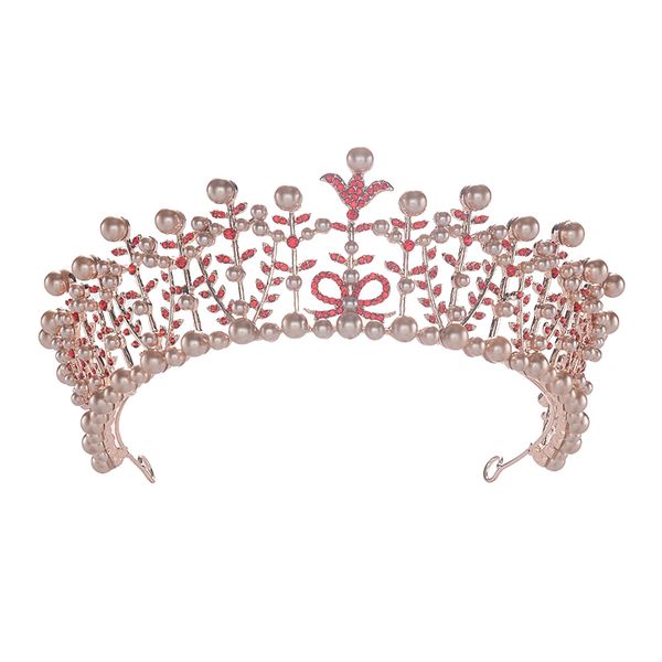 eseres fashion gold pearl tiara bridal jewelry princess hair accessories wedding headbands, Golden;white
eseres fashion gold pearl tiara bridal jewelry princess hair accessories wedding headbands, Golden;white