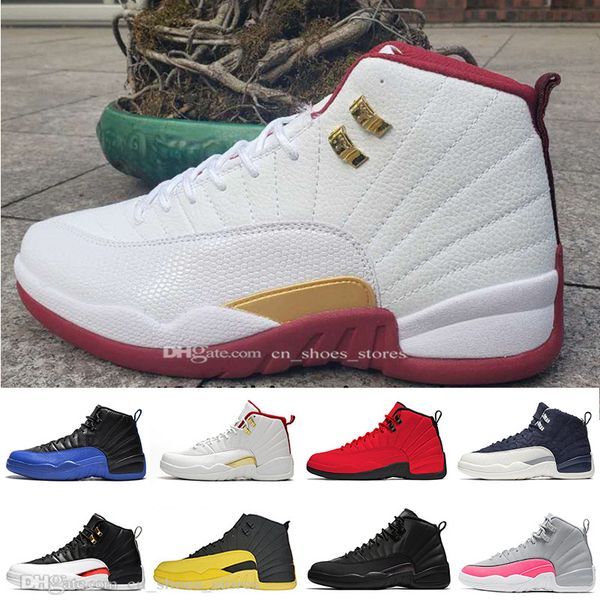 New 12 12s White wine red FIBA mens basketball shoes Bulls Valentines Day Dark Grey men sports designer Athletics sneakers US 7-13
New 12 12s White wine red FIBA mens basketball shoes Bulls Valentines Day Dark Grey men sports designer Athletics sneakers US 7-13
