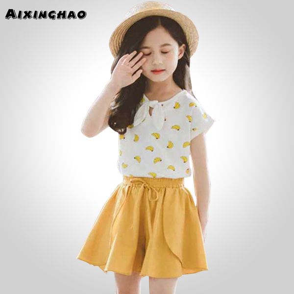 2020 kids clothes banana print tshirt & shorts 2pcs girls clothing set short sleeve set for girls cute summer clothes for girls t200613, White
2020 kids clothes banana print tshirt & shorts 2pcs girls clothing set short sleeve set for girls cute summer clothes for girls t200613, White
