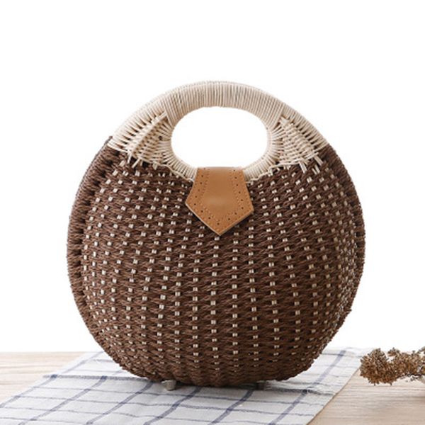 summer beach bag straw bag shell shaped for ladies women's fashion handbags handmade bohemian bali rattan handbags women purse t200102
summer beach bag straw bag shell shaped for ladies women's fashion handbags handmade bohemian bali rattan handbags women purse t200102