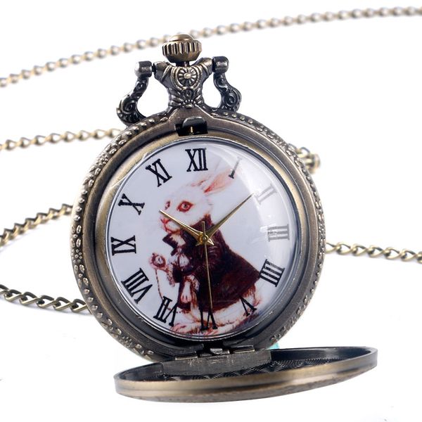 vintage bronze dial alice in wonderland case copper quartz pocket watch men women cute pendant necklace chain gift, Slivery;golden
vintage bronze dial alice in wonderland case copper quartz pocket watch men women cute pendant necklace chain gift, Slivery;golden