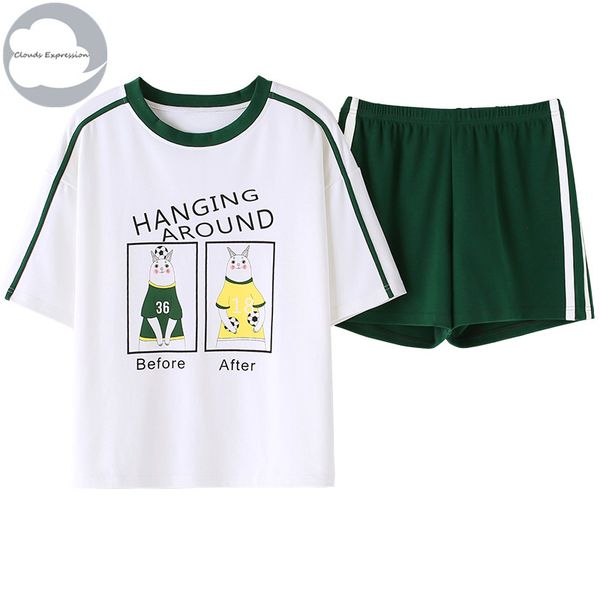 summer new knitted cotton women's pajama set cute girls cartoon nightwear suit pants pajama sets sleepwear pijamas fashion, Black;red
summer new knitted cotton women's pajama set cute girls cartoon nightwear suit pants pajama sets sleepwear pijamas fashion, Black;red