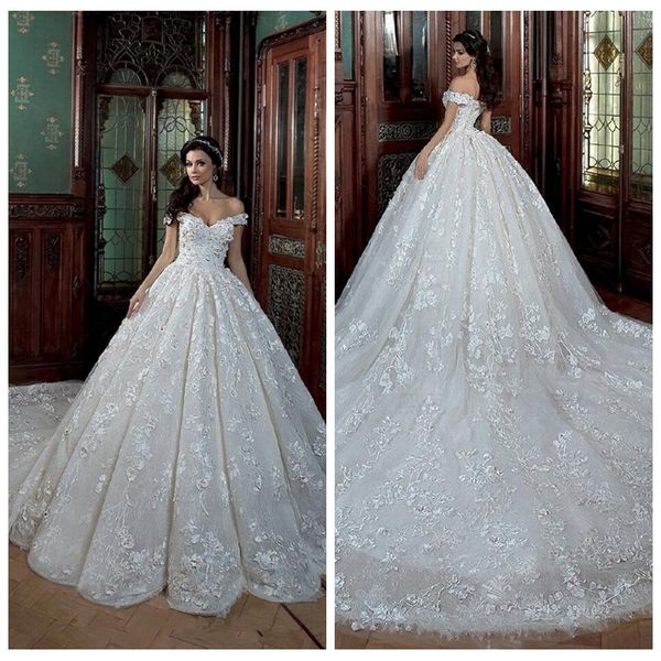 off shoulder lace appliques a-line wedding dresses 2019 garden luxurious beaded bridal gowns princess long vestidos de mariee plus size, White
off shoulder lace appliques a-line wedding dresses 2019 garden luxurious beaded bridal gowns princess long vestidos de mariee plus size, White